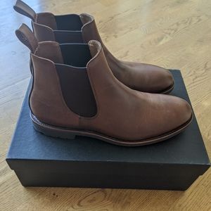 Men's JCrew Kenton Leather Chelsea Boots Size 9.5